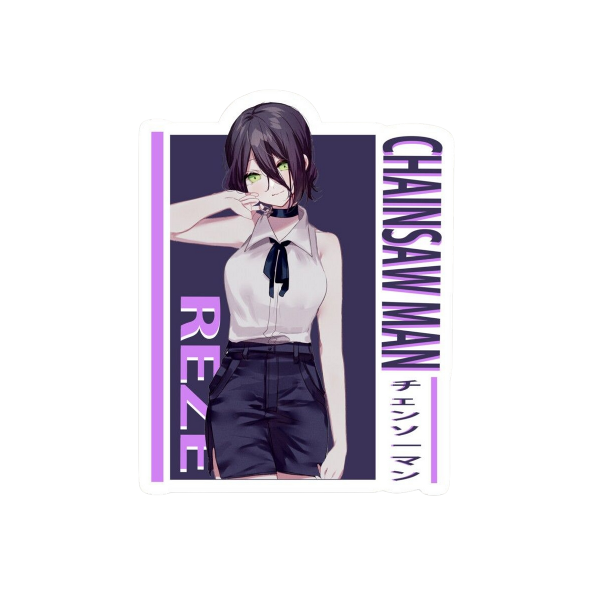 Reze Card Sticker | Chainsaw Man Anime Sticker | Customized Sticker BD