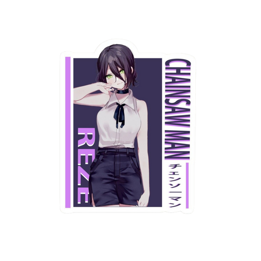 Reze Card Sticker | Chainsaw Man Anime Sticker | Customized Sticker BD