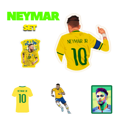 Neymar Sticker Set | FC Brazil | Customized Sticker BD