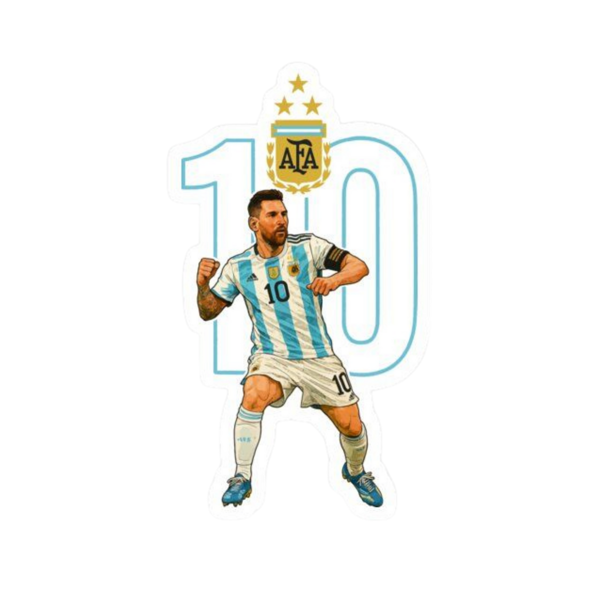 Messi / Argentina Sticker 11 | Customized Sticker BD
