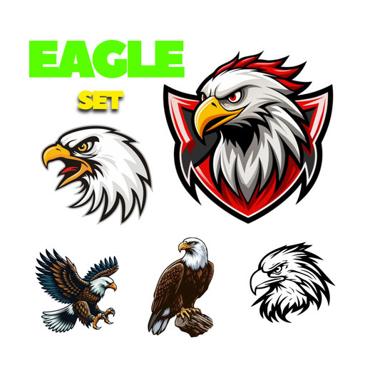Eagle Set | Birds | Customized Sticker BD