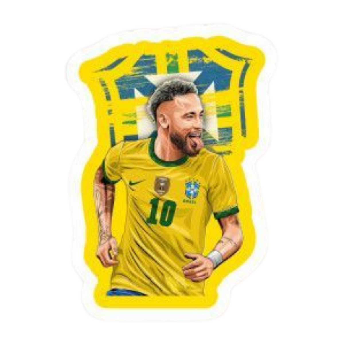 Neymar Sticker Set | FC Brazil | Customized Sticker BD