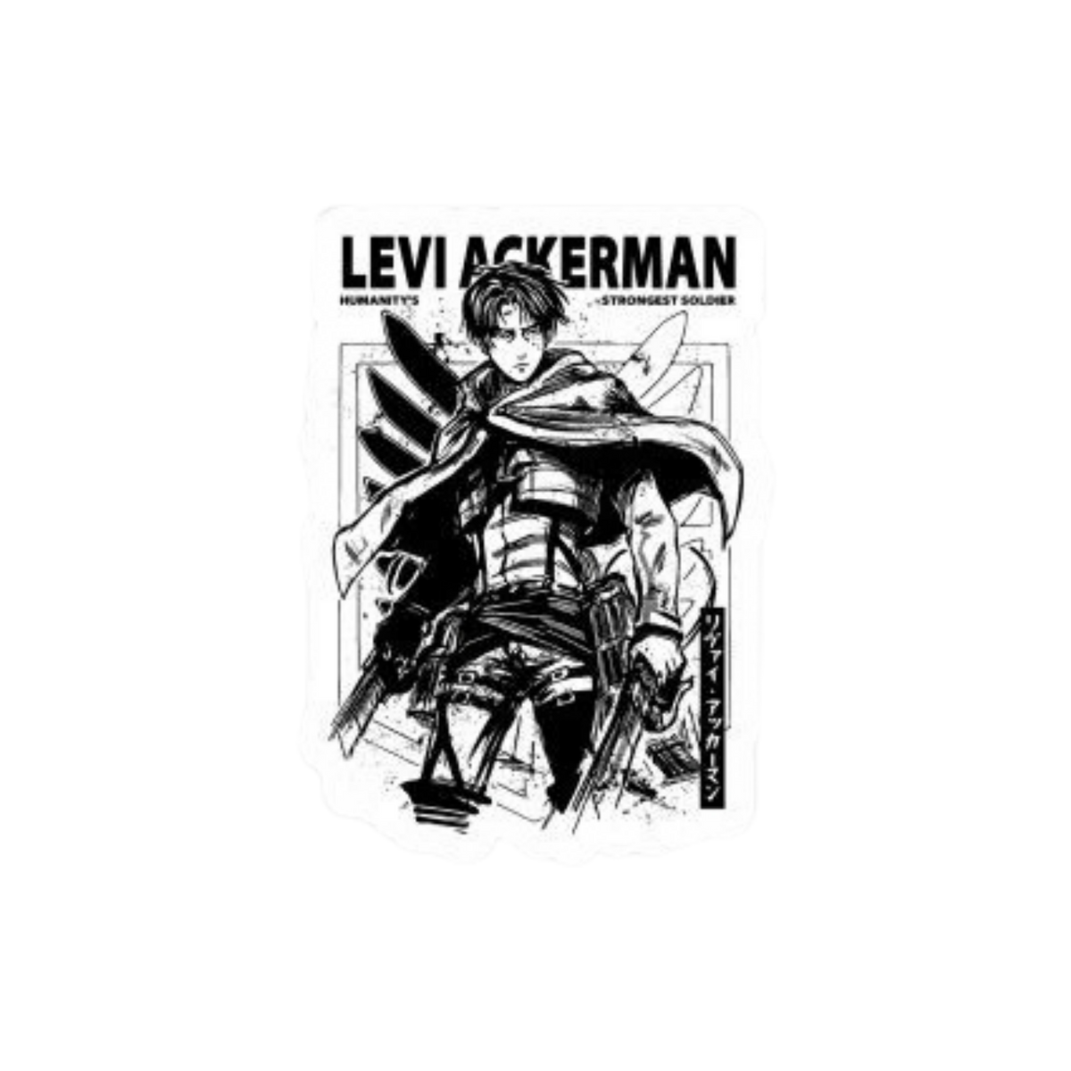 Levi Humanity's Strongest Soldier Sticker | Attack on Titan | Anime Sticker