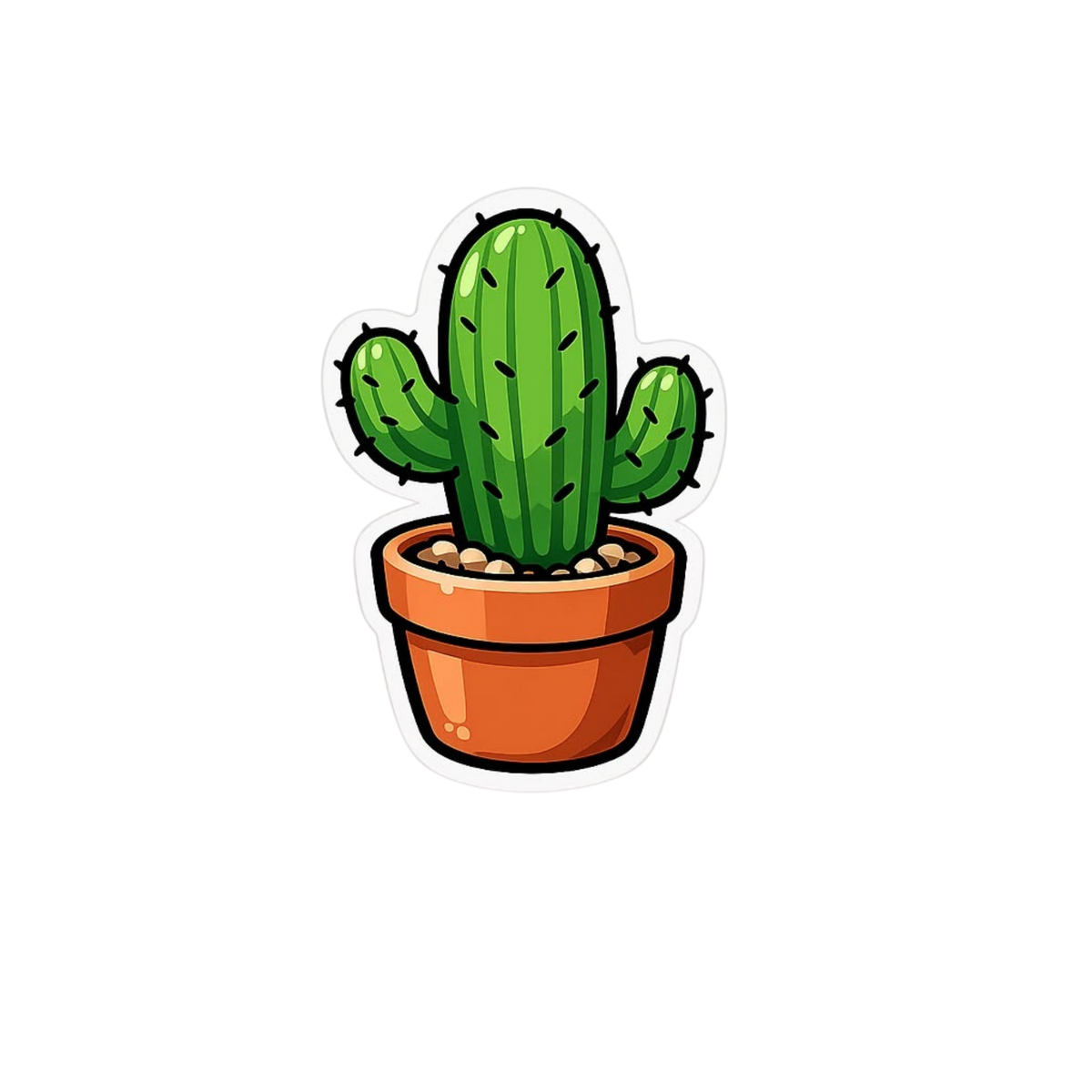Cactus Plant Sticker | Cute Desert Plant Sticker BD