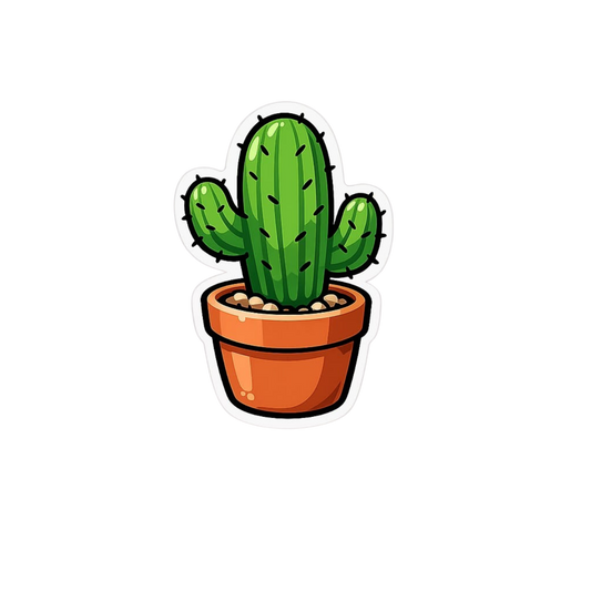 Cactus Plant Sticker | Cute Desert Plant Sticker BD