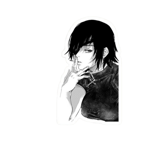 Aki Smoking Sticker | Chainsaw Man Anime Sticker | Customized Sticker BD