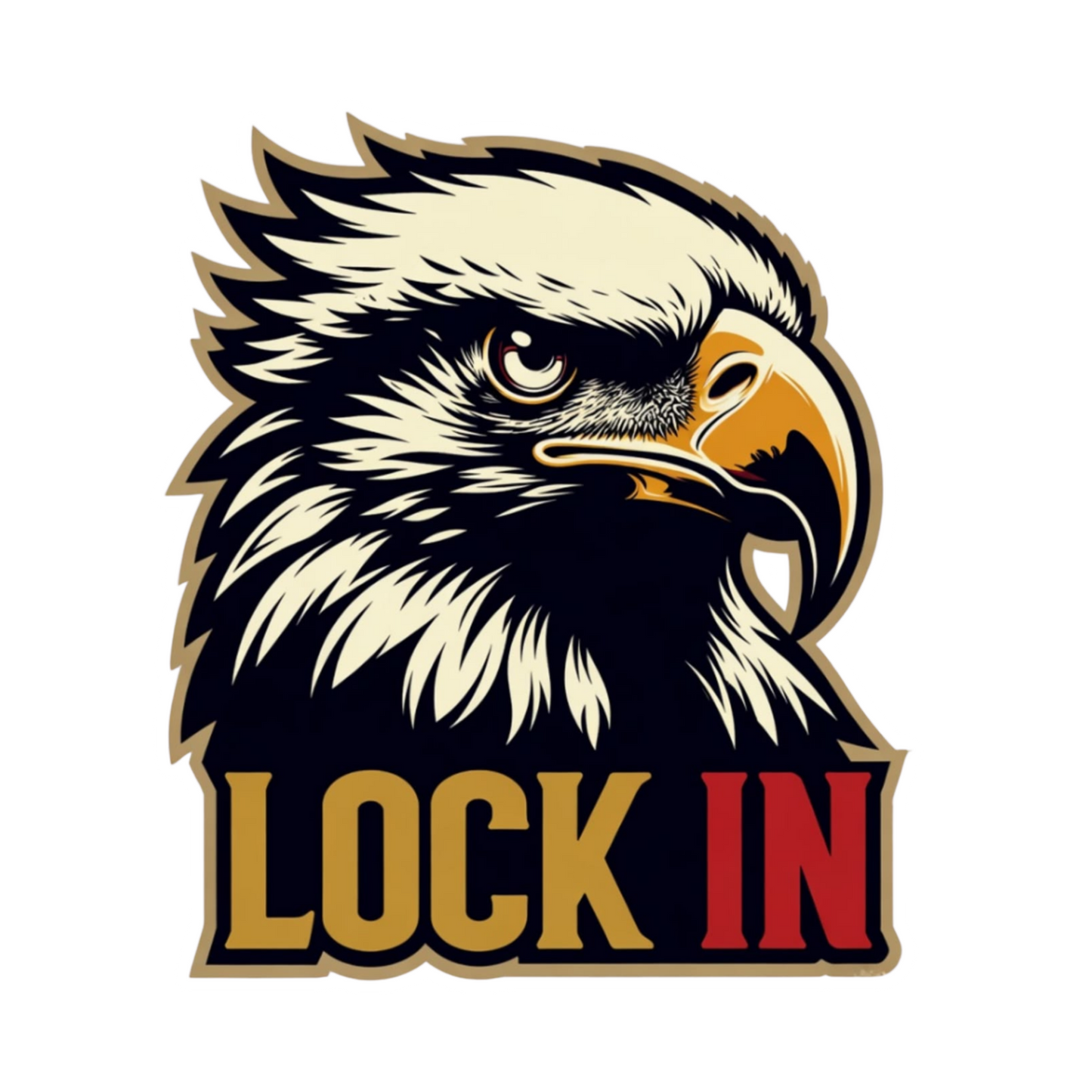 LOCK IN  | Birds | Eagle | Customized Sticker BD