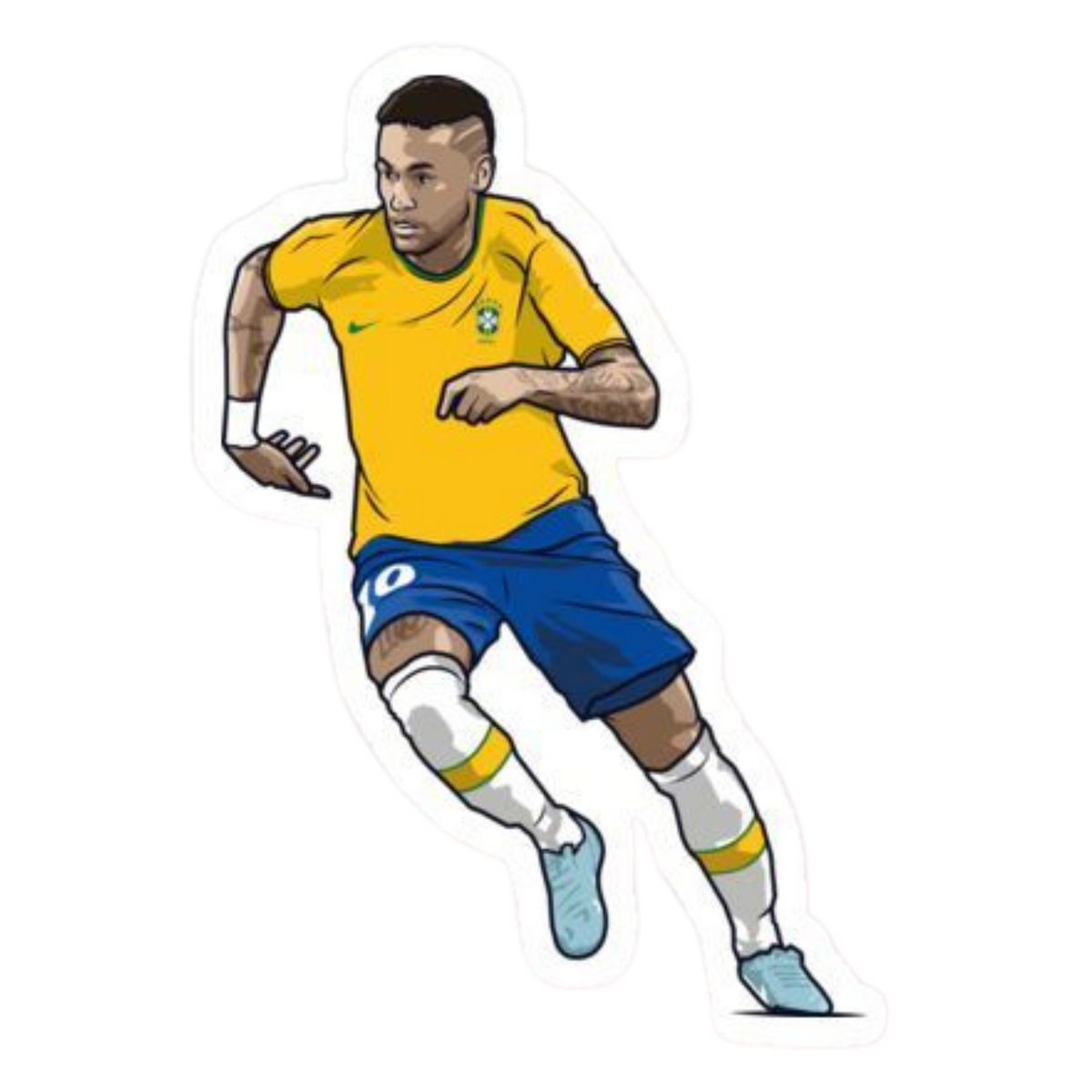 Neymar Sticker Set | FC Brazil | Customized Sticker BD