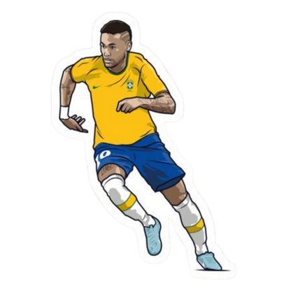 Neymar Sticker Set | FC Brazil | Customized Sticker BD