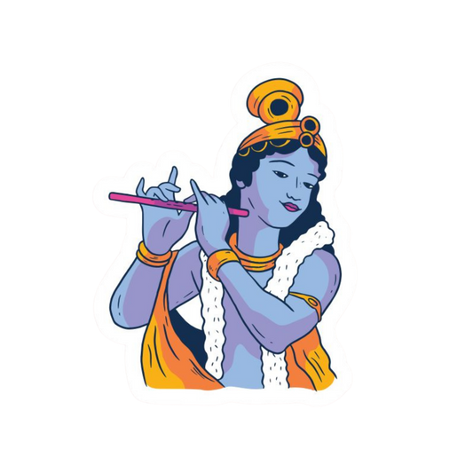 Krishna Flute Sticker | Om, Gods, Mantras & Spritual Symbol | Customized Sticker BD
