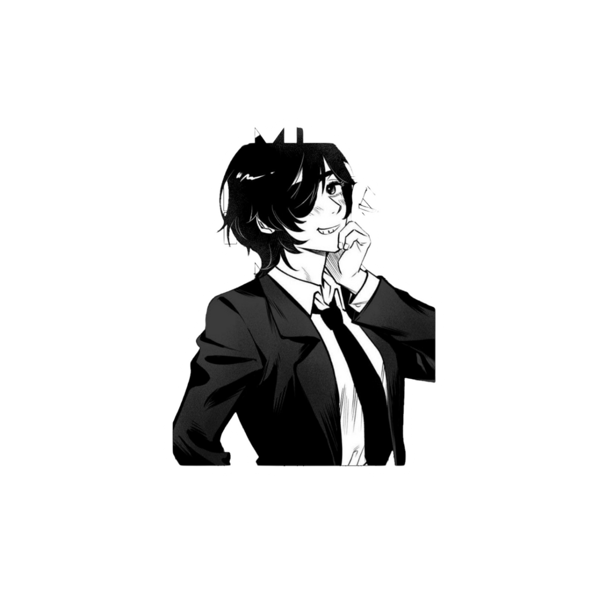 Makima Smirk Sticker | Chainsaw Man Anime Sticker | Customized Sticker BD