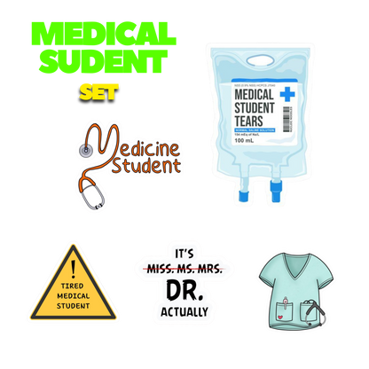 Medical Student Sticker Set | Doctor | Customized Sticker BD