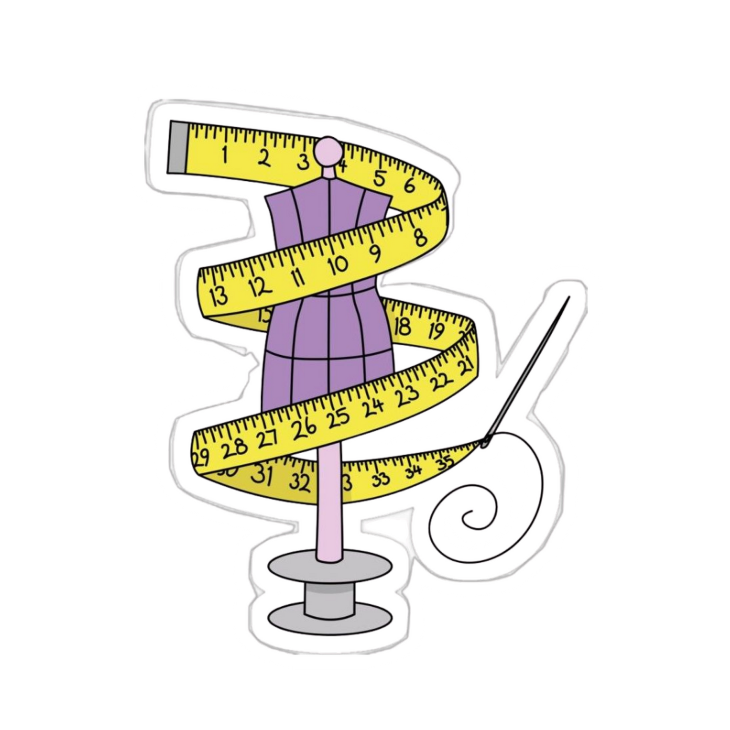 Fashin Designer sticker Set | Tailor | Customized Sticker BD