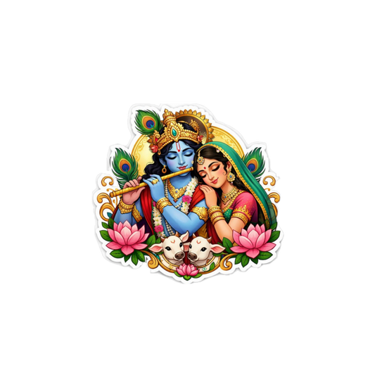 Krishna Flute Sticker | Om, Gods, Mantras & Spritual Symbol | Customized Sticker BD