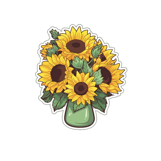 Sunflower Bouquet Sticker | Floral Flower Sticker BD