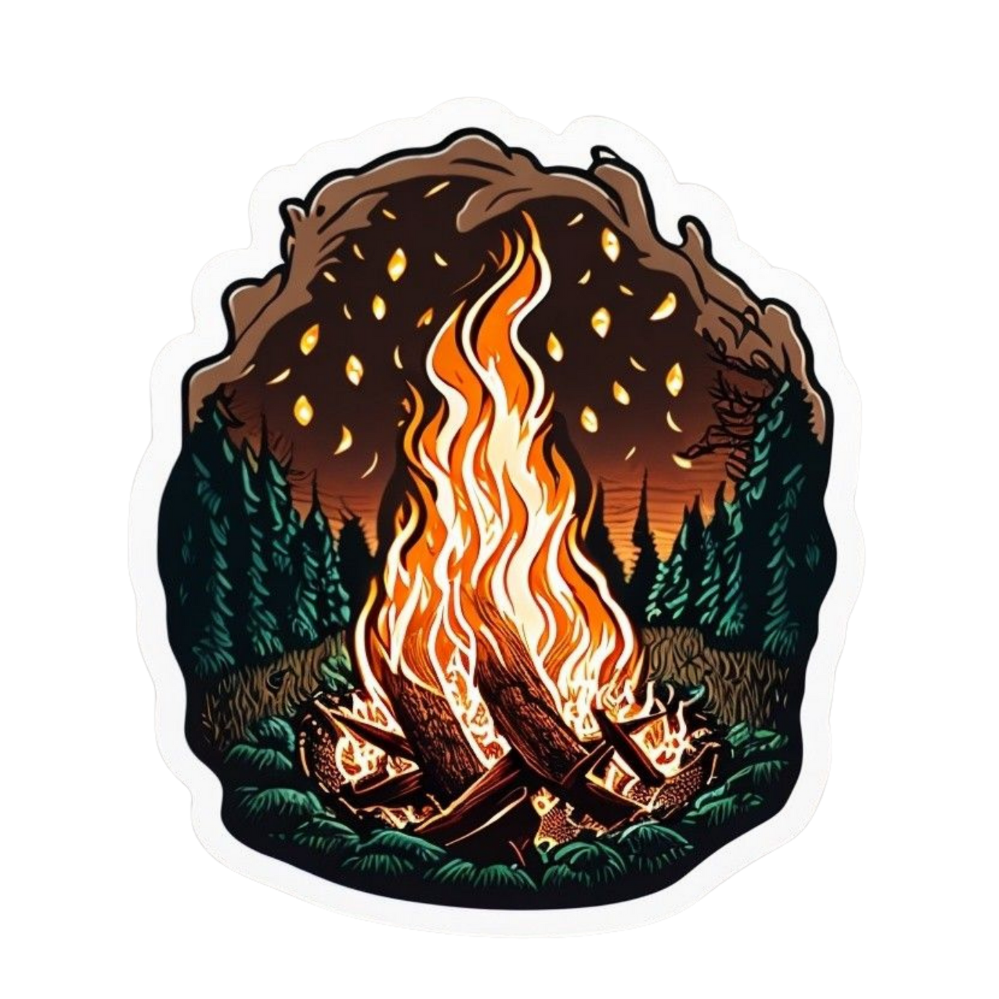 Fire sticker Set  | Customized Sticker BD