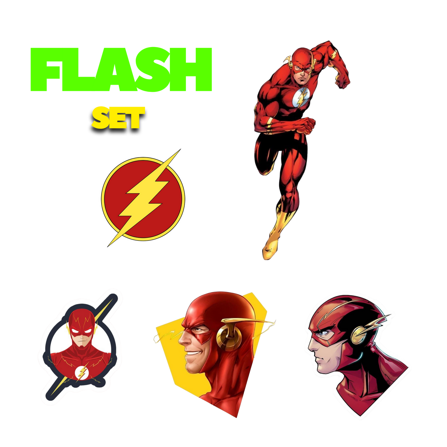 Flash sticker Set  | Customized Sticker BD