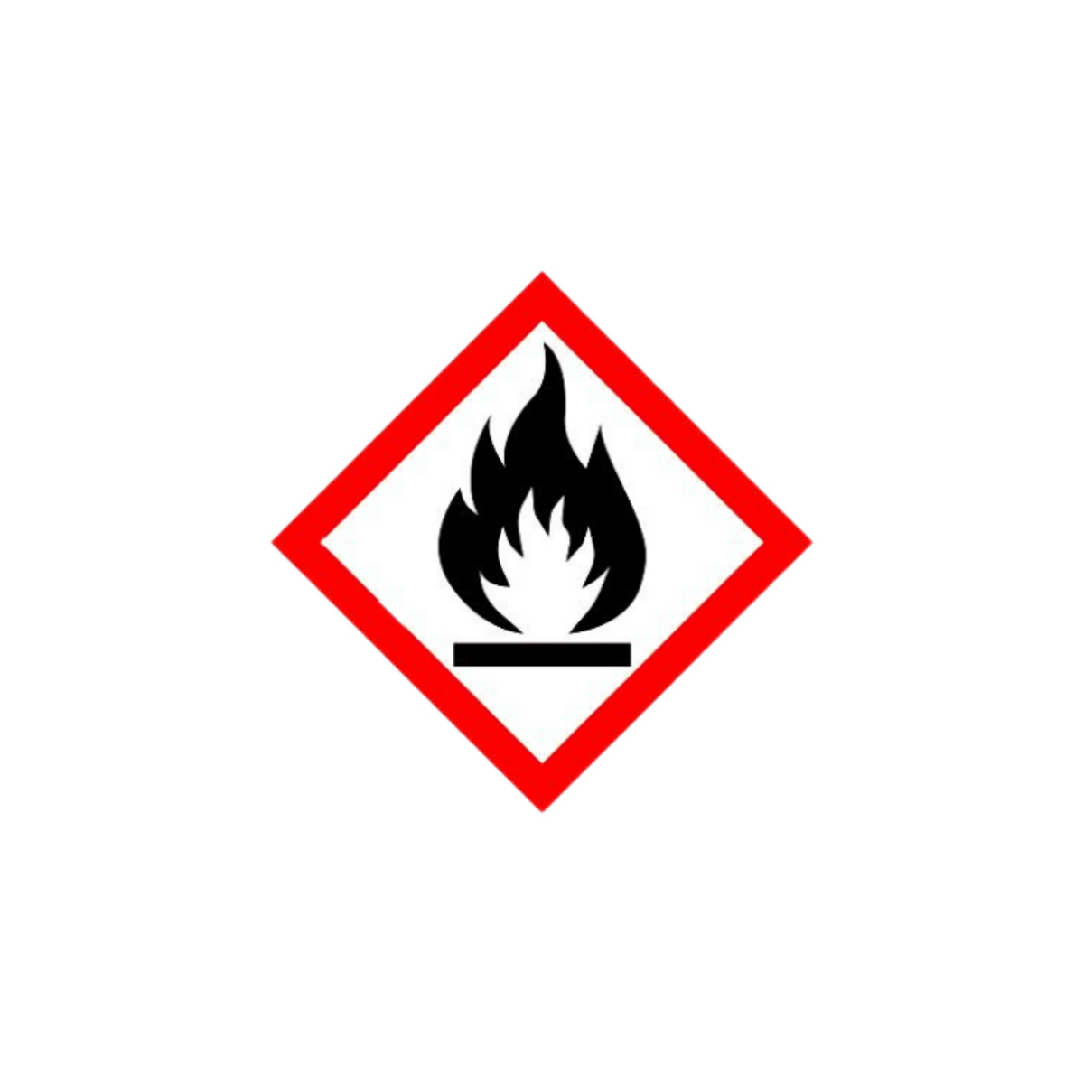 Flammable Warning Sticker | Combat & Military | Customized Sticker BD