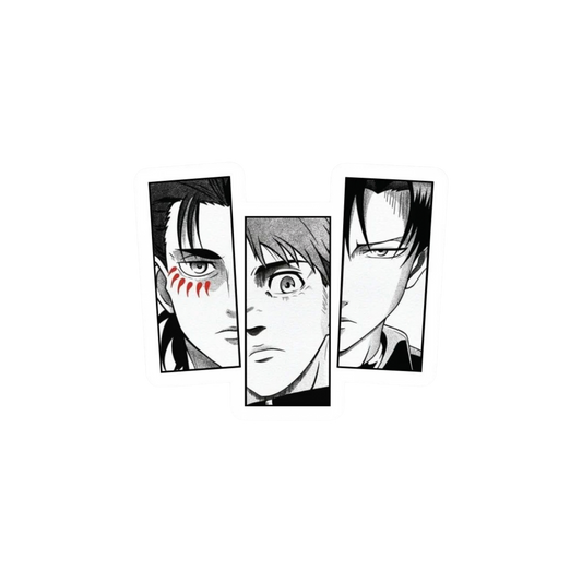 Attack on Titan Trio Panel Eyes Sticker | Attack on Titan | Anime Sticker