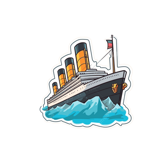 Ship Sticker | Ocean Liner Design | Customized Sticker BD