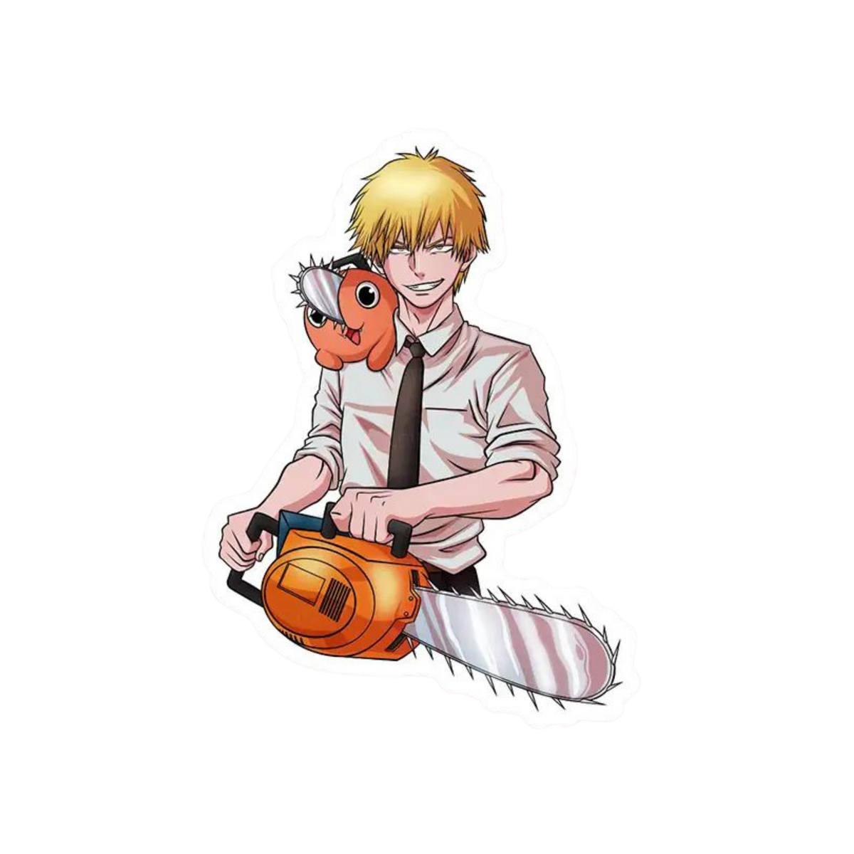 Denji & Pochita Sticker | Chainsaw Man Anime Sticker | Customized Sticker BD