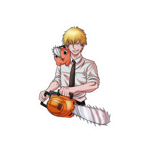 Denji & Pochita Sticker | Chainsaw Man Anime Sticker | Customized Sticker BD