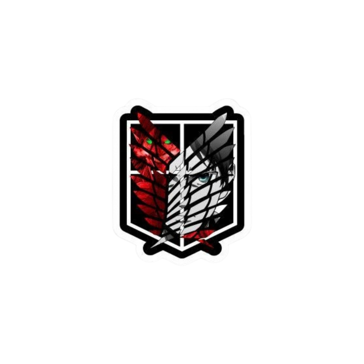 Eren Titan Crest Sticker | Attack on Titan | Anime Sticker