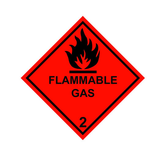 Flammable Gas Sticker | Combat & Military | Customized Sticker BD
