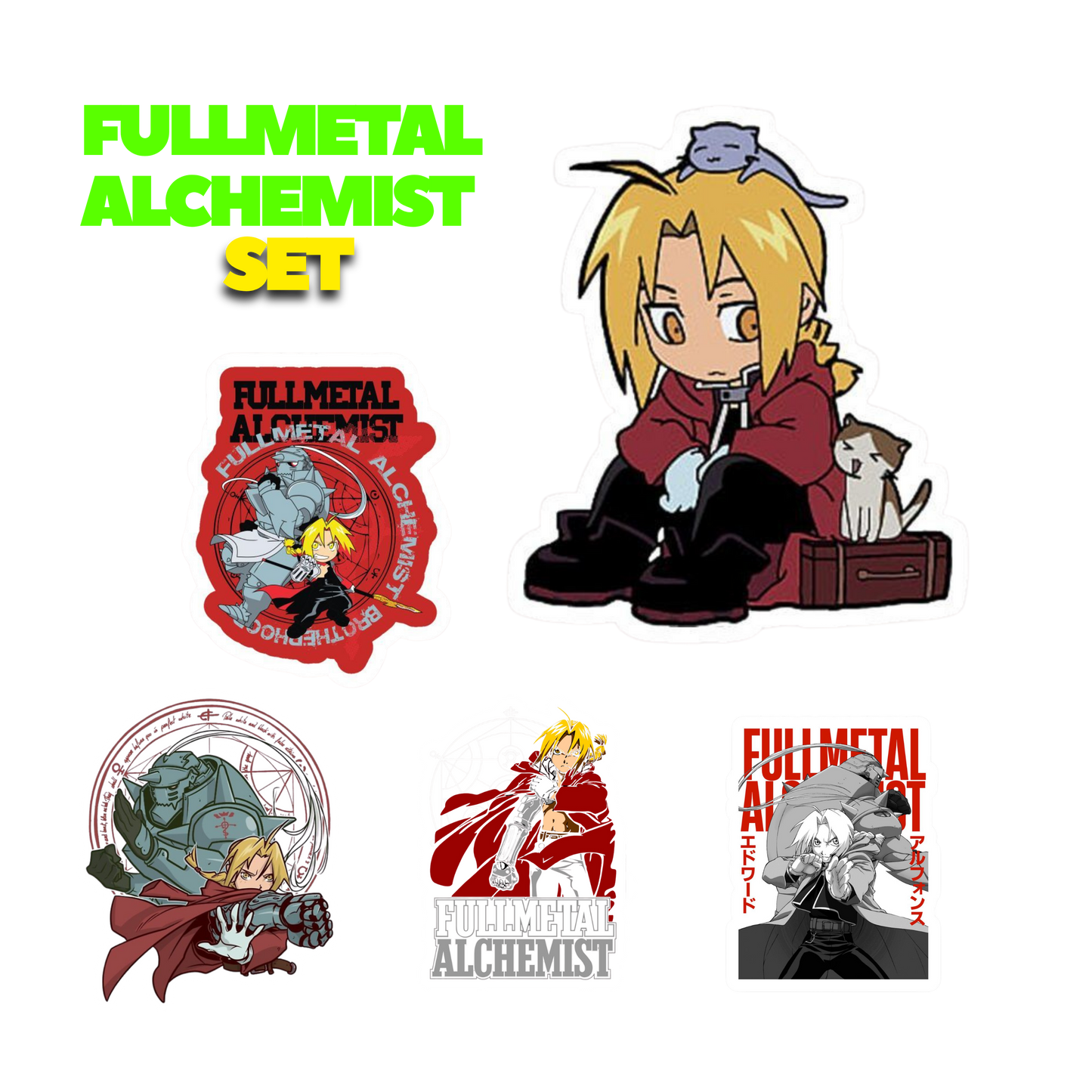 Fullmetal Alchemist Sticker Set | Customized Sticker BD