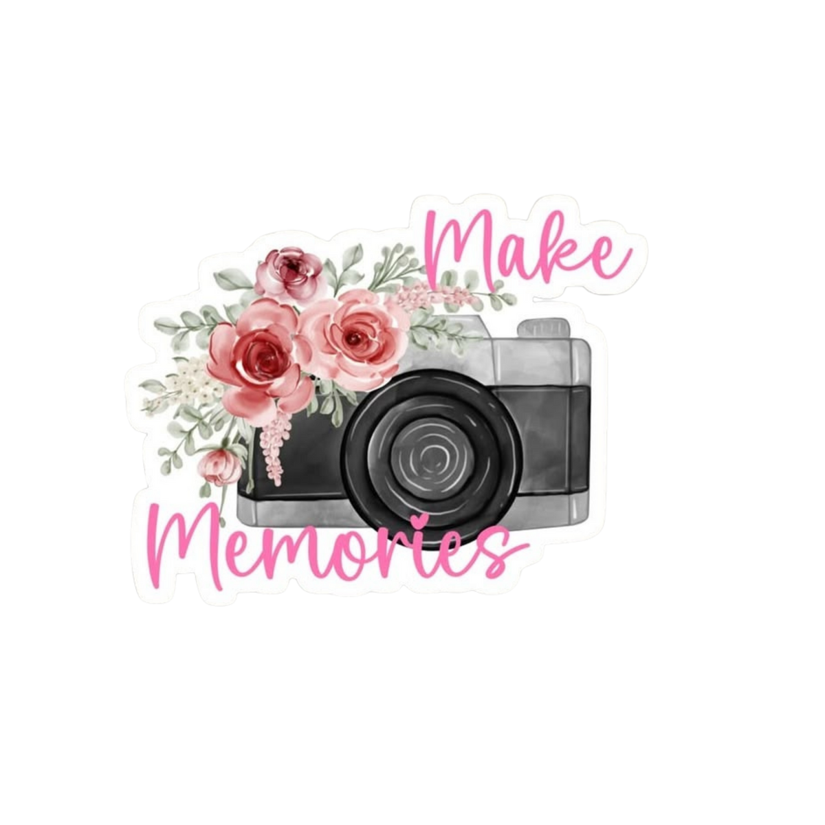 Make Memories Camera Sticker | Floral Camera Sticker BD