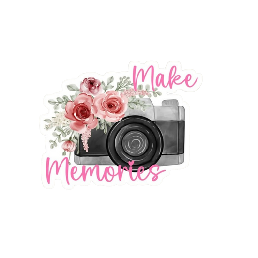 Make Memories Camera Sticker | Floral Camera Sticker BD