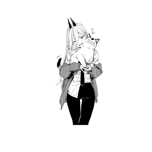 Angel Devil Ramen | Chainsaw Man Anime Sticker | Customized Sticker BD