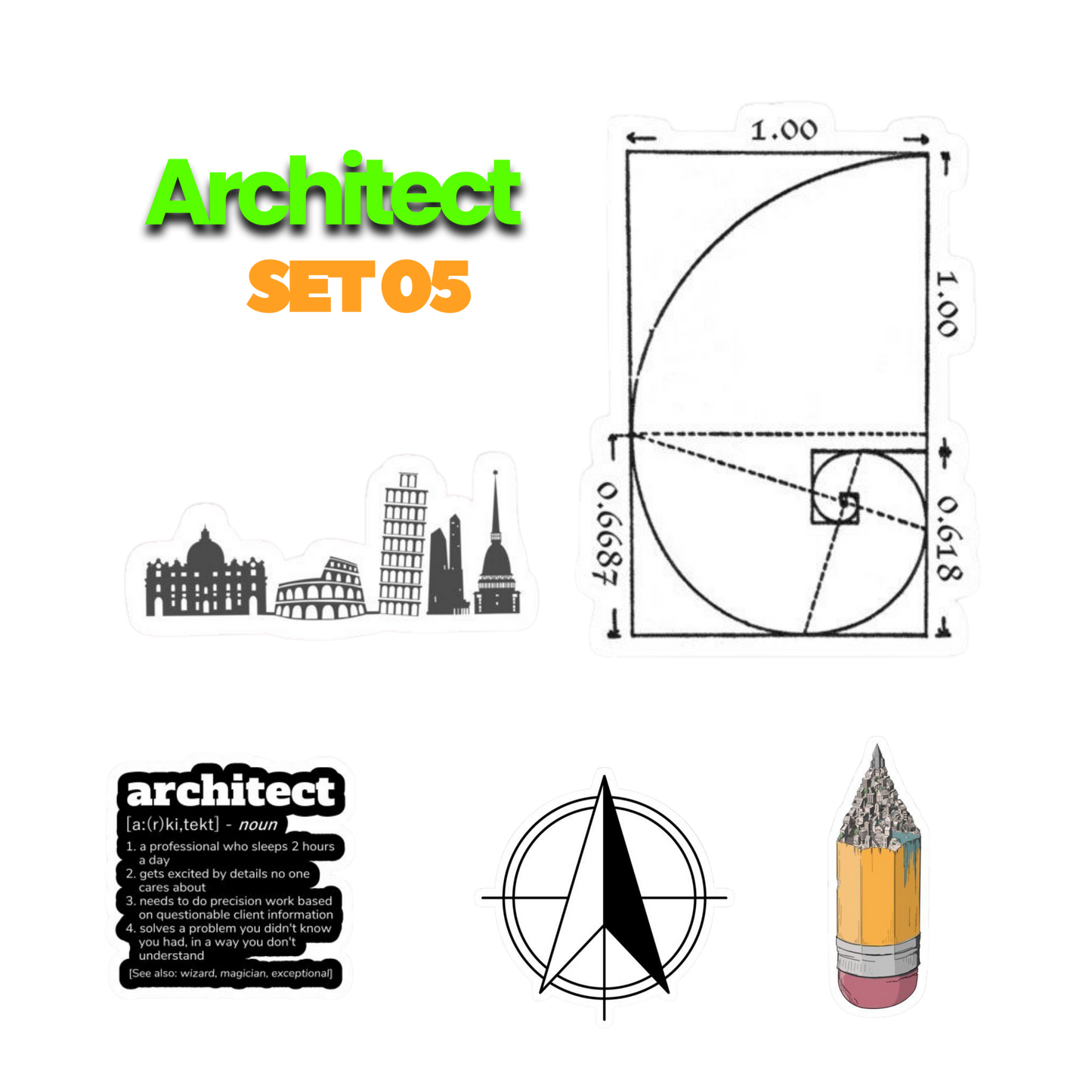 Architect Sticker Set 5 | Sticker