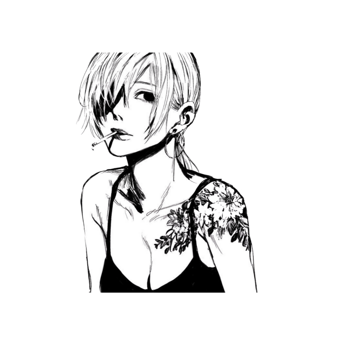 Himeno Tattoo Sticker | Chainsaw Man Anime Sticker | Customized Sticker BD
