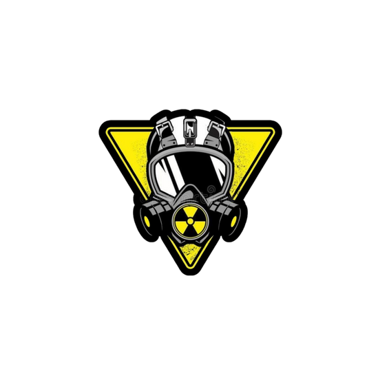 Radiation Gas Mask Sticker | Combat & Military | Customized Sticker BD