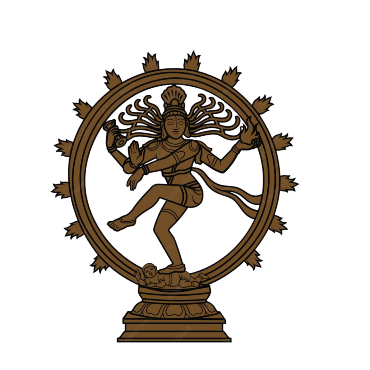 Nataraja Sticker 1 | Om, Gods, Mantras & Spiritual Symbol | Customized Sticker BD