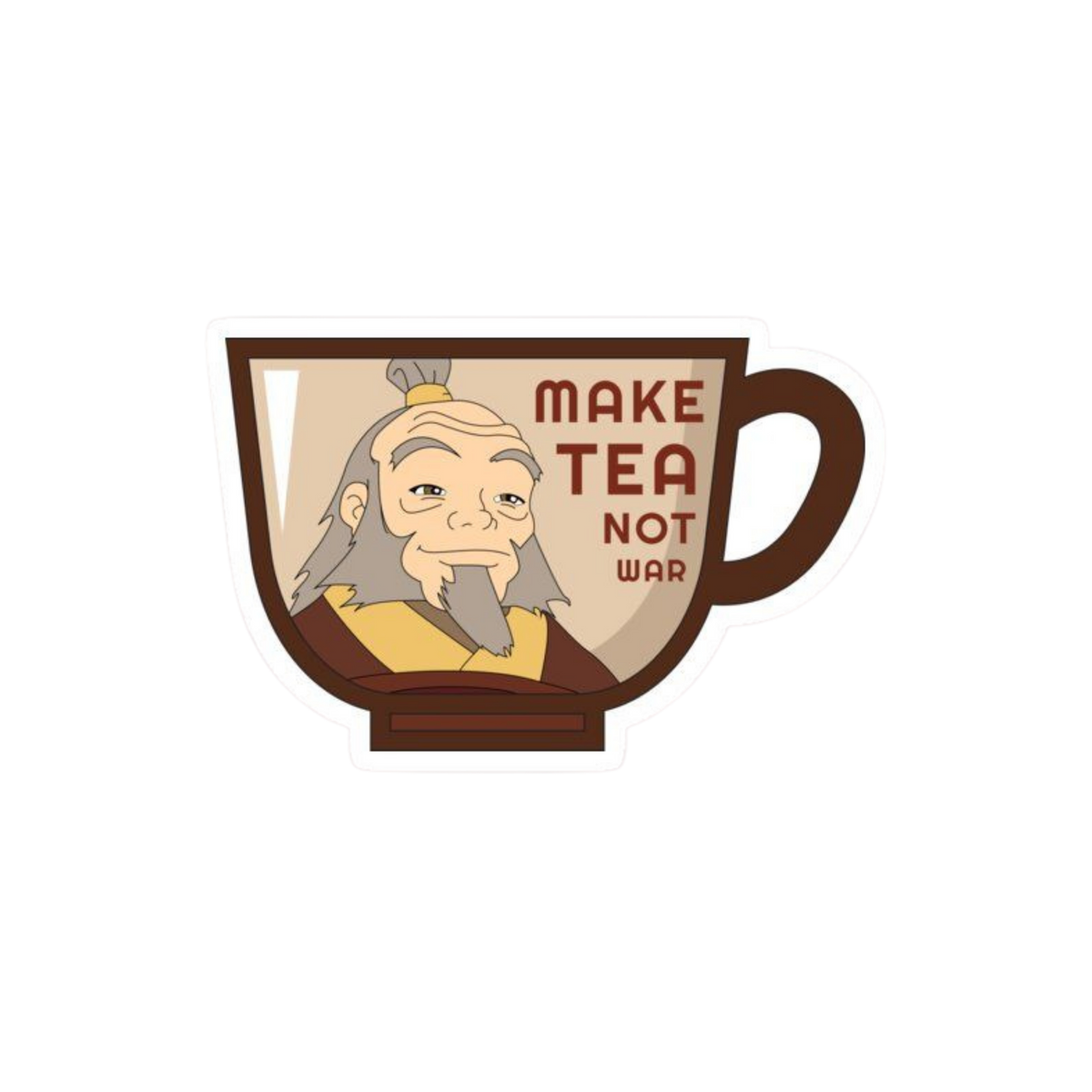 Avatar: The Last Airbender Uncle Iroh Tea Cup Sticker | Customized Sticker BD