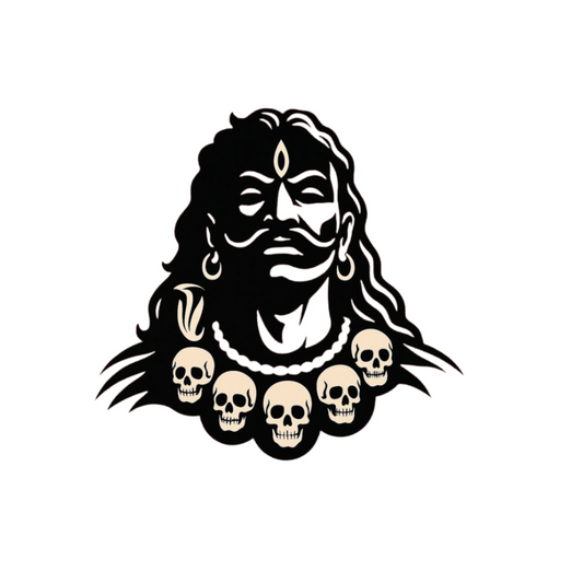 Mahakal Mundamala Sticker | Om, Gods, Mantras & Spiritual Symbol | Customized Sticker BD