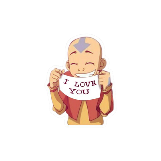 Avatar: The Last Airbender Aang I Love You Sticker | Customized Sticker BD