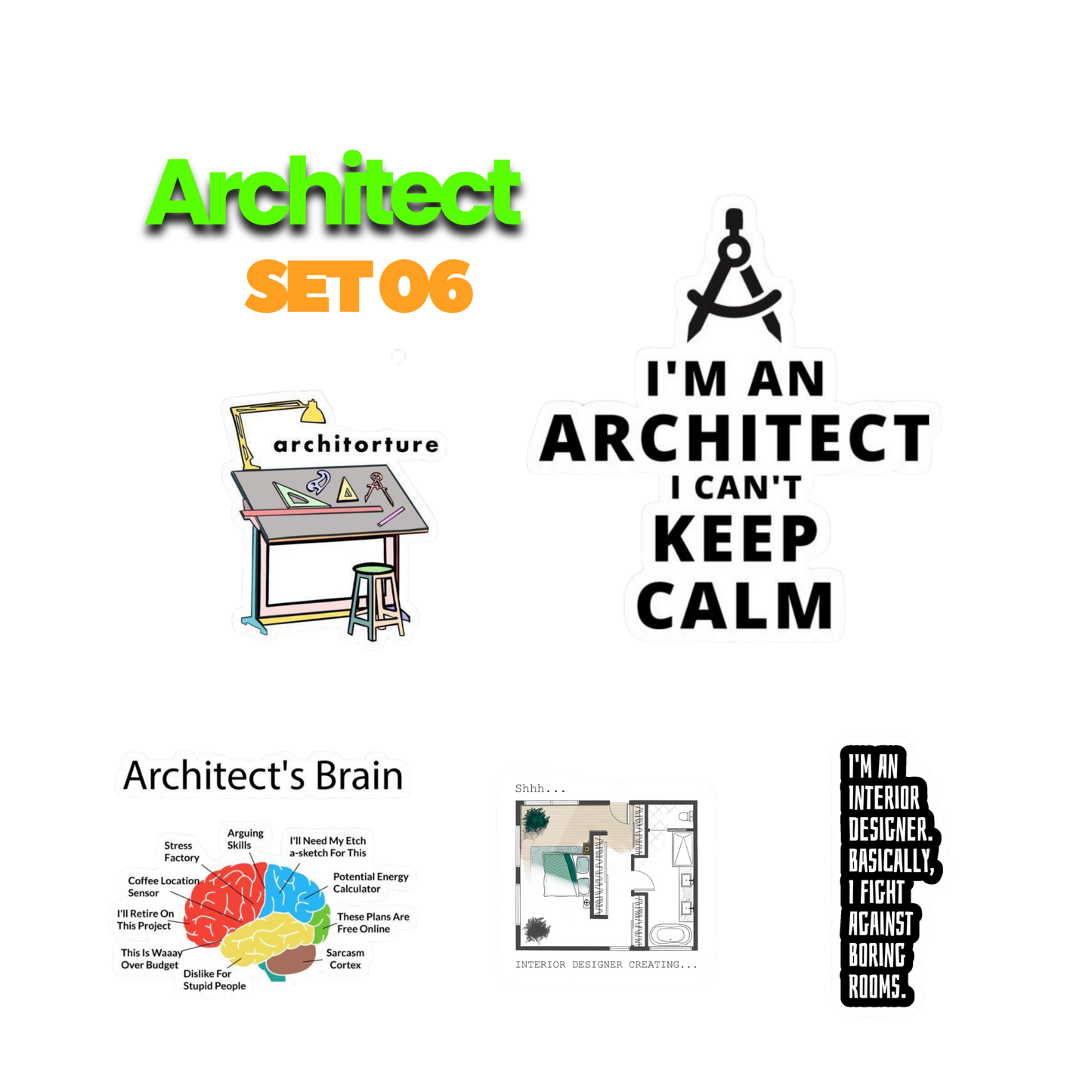 Architect Sticker Set 6 | Sticker