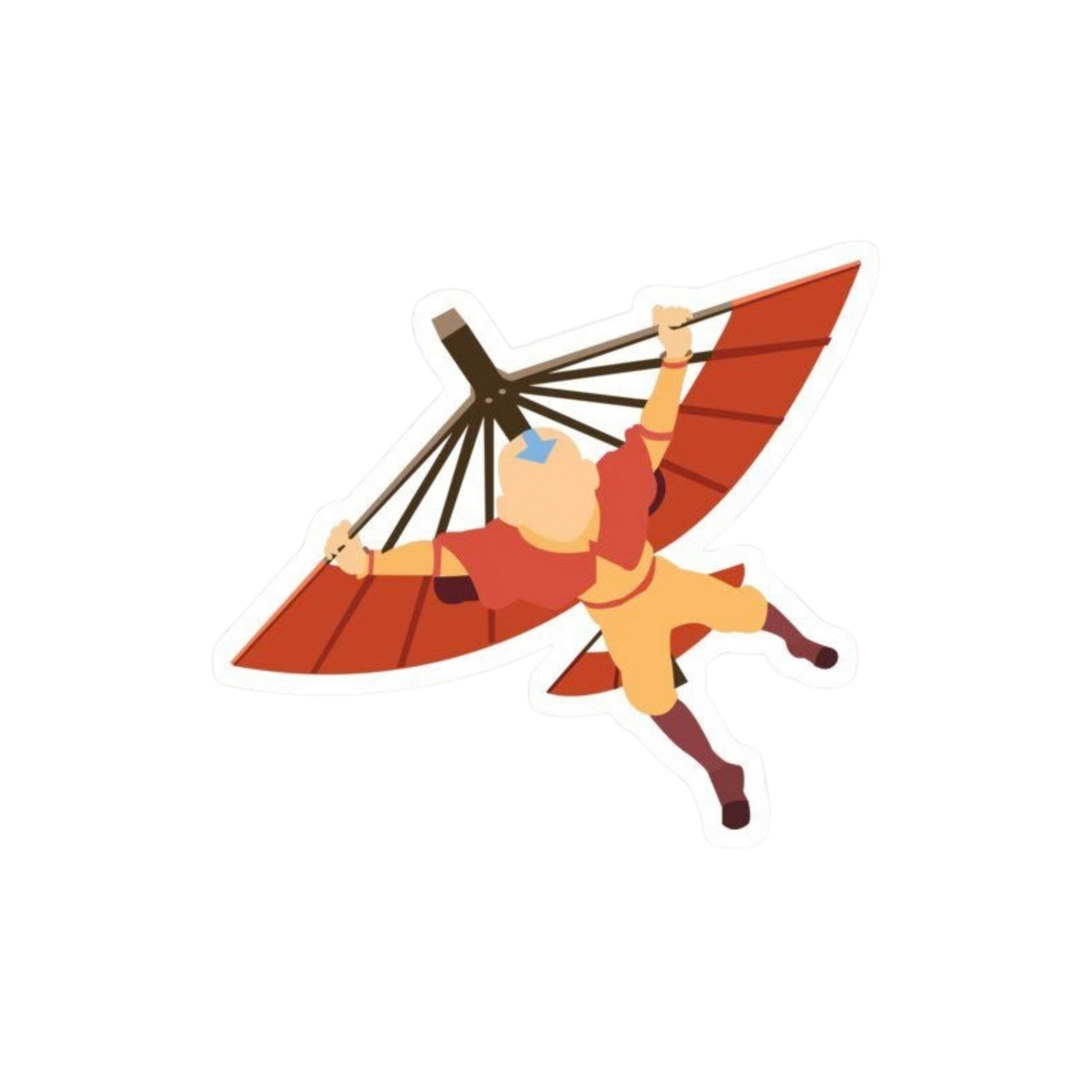 Avatar: The Last Airbender Aang Glider Sticker | Customized Sticker BD