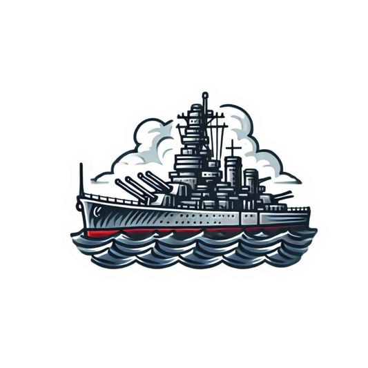Warship Sticker | Naval Ship Design | Customized Sticker BD