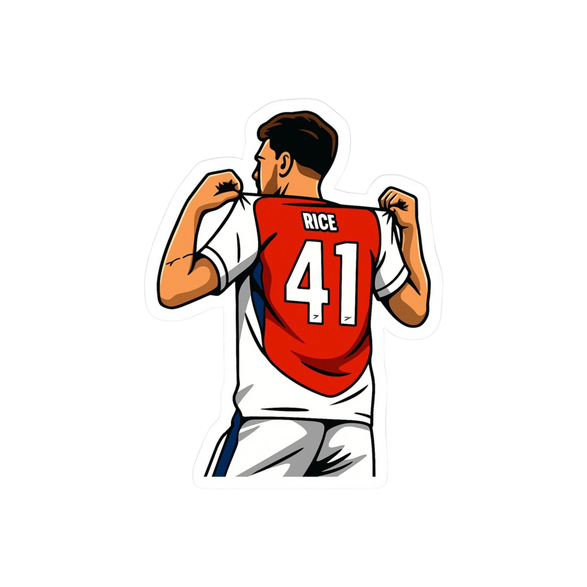 Declan Rice 41 Arsenal Sticker | Customized Sticker BD