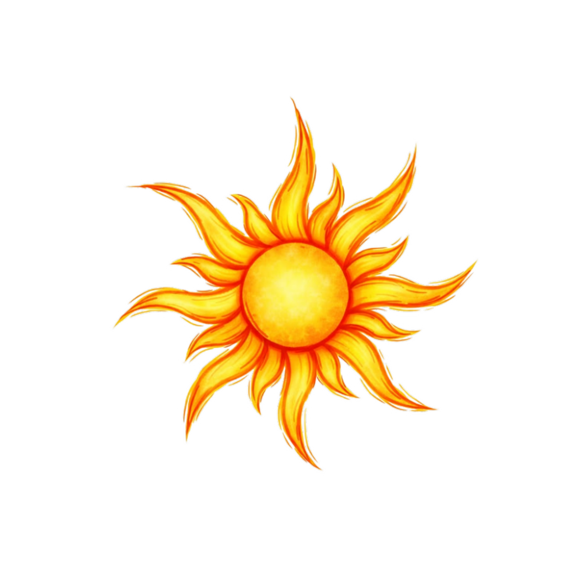 Surya Sun Sticker | Om, Gods, Mantras & Spiritual Symbol | Customized Sticker BD