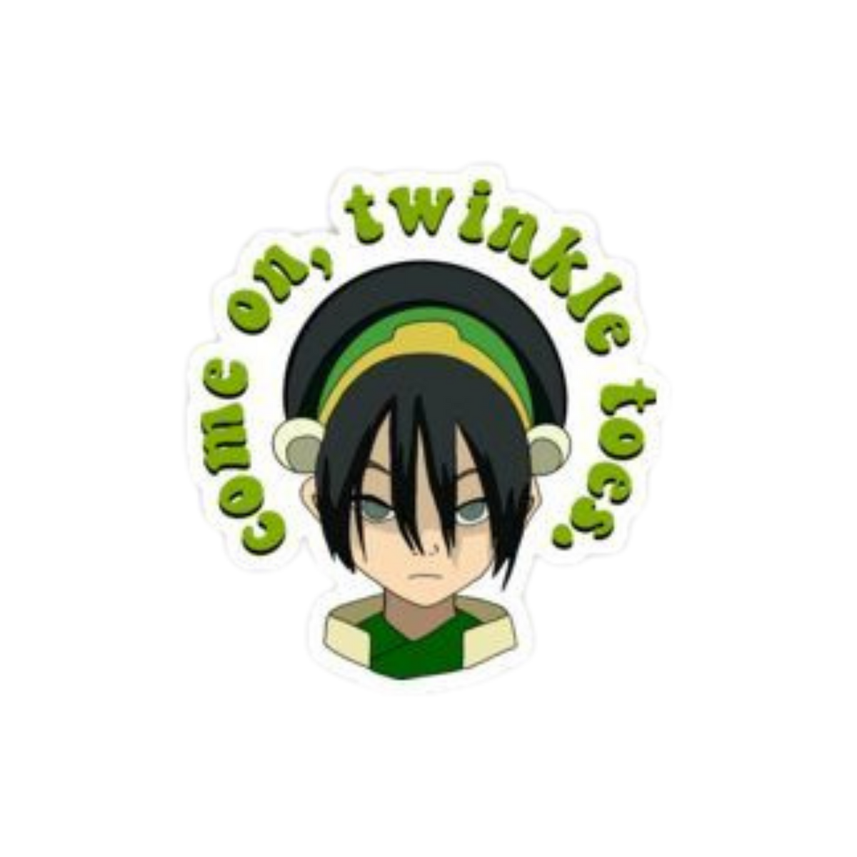 Avatar: The Last Airbender Toph Twinkle Toes Sticker | Customized Sticker BD