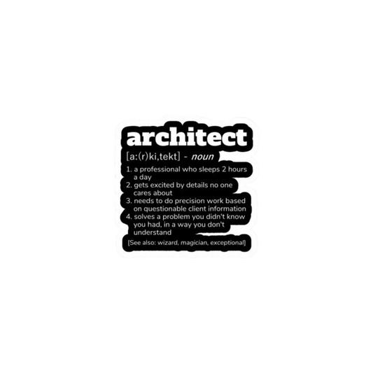 Architect 23 | Sticker | Customized Sticker