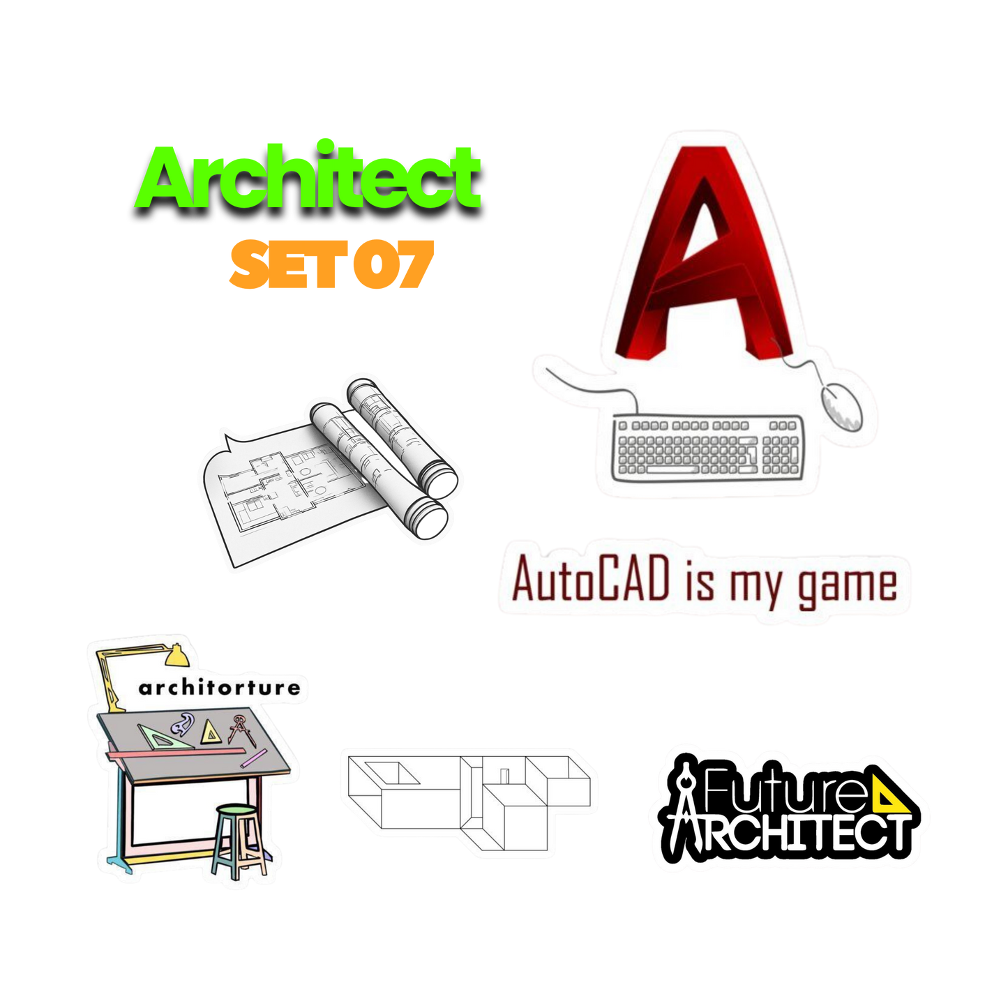 Architect Sticker Set 7 | Sticker