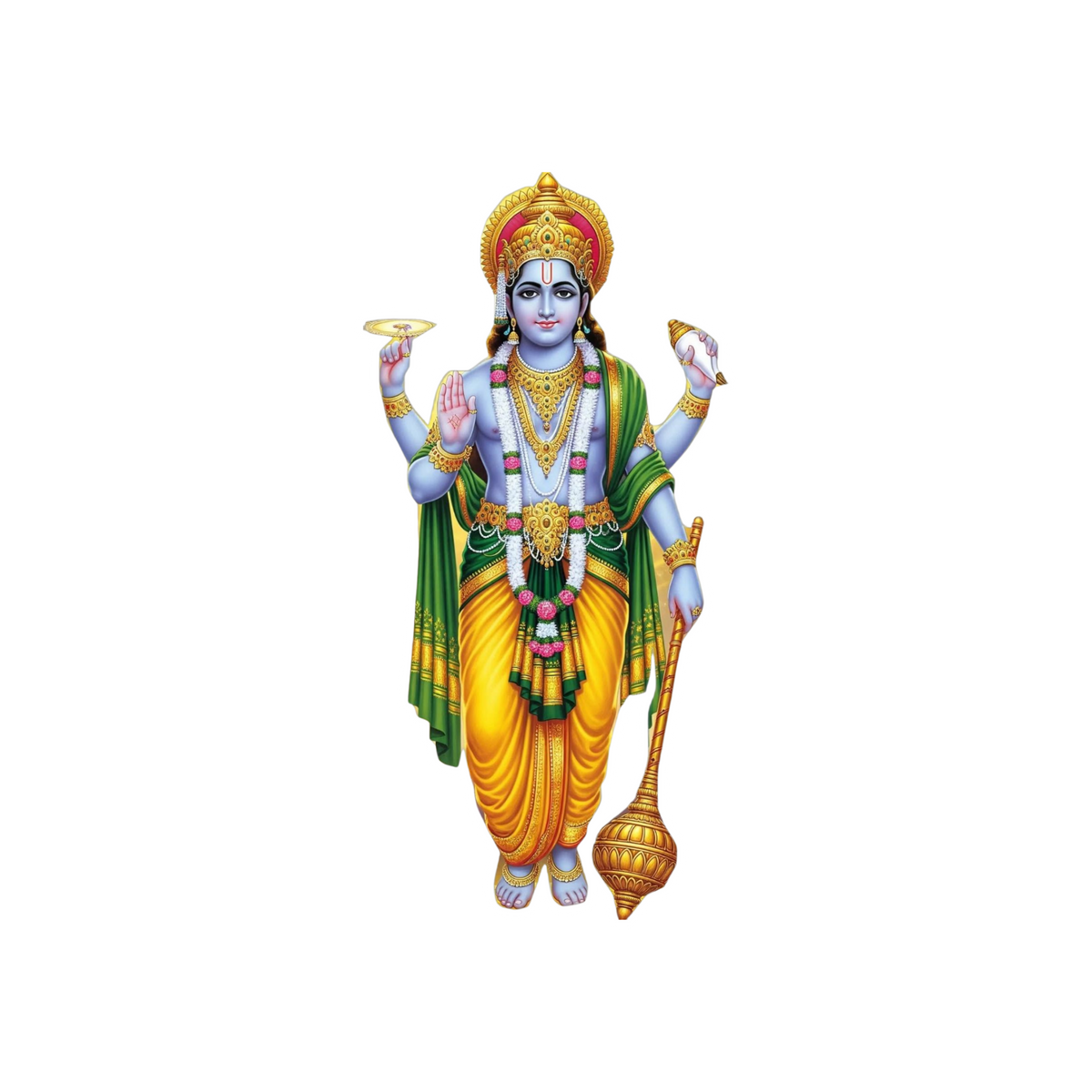 Lord Vishnu Sticker | Om, Gods, Mantras & Spiritual Symbol | Customized Sticker BD