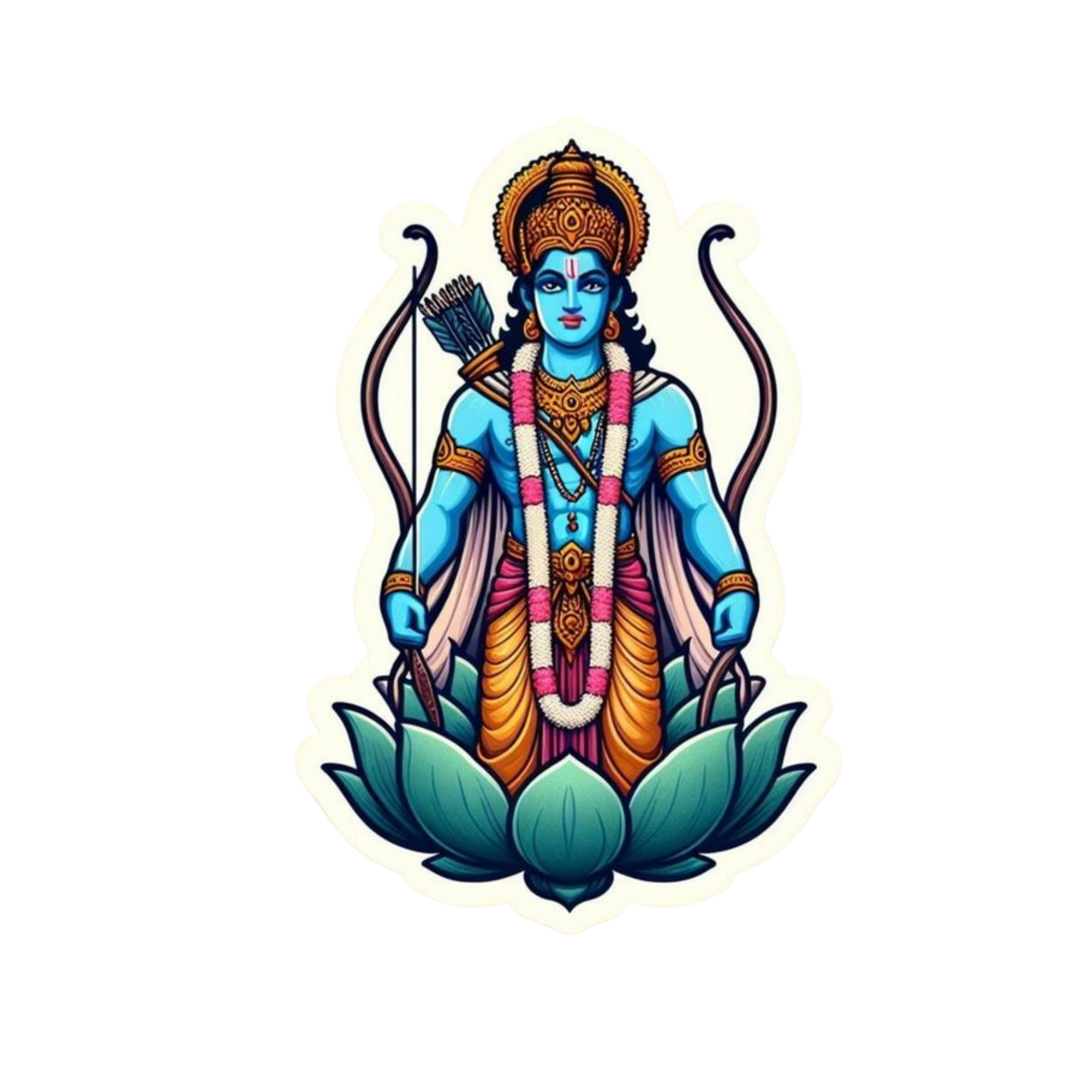 Ram Sticker | Om, Gods, Mantras & Spritual Symbol | Customized Sticker BD
