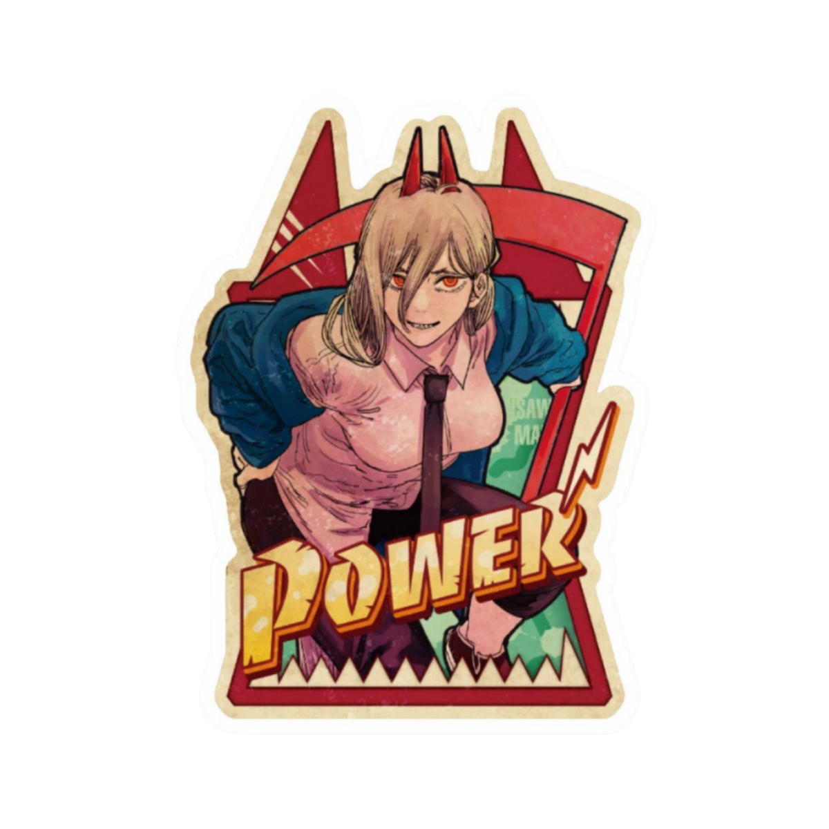 Makima Sticker | Chainsaw Man Anime Sticker BD
